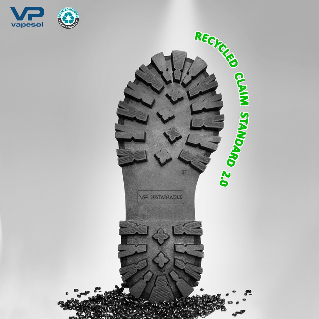Recycled soles from VAPESOL are now also certified by RCS – Recycled Claim Standard 2.0